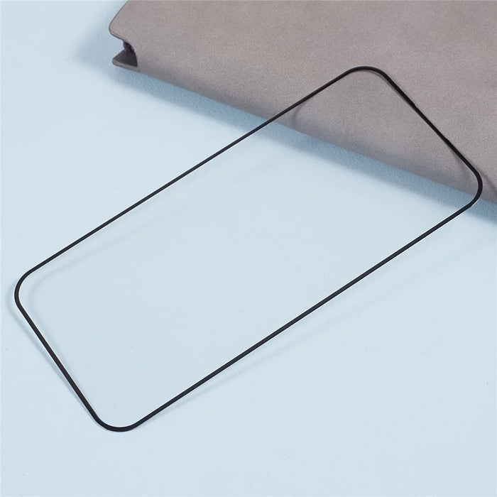 D Pro For iPhone 15 Pro Max Full Coverage Screen Protector Silk Printing Full Glue Tempered Glass HD Clear Film - 4