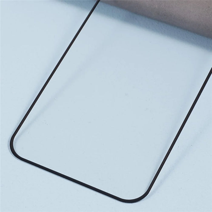 D Pro For iPhone 15 Pro Max Full Coverage Screen Protector Silk Printing Full Glue Tempered Glass HD Clear Film - 7
