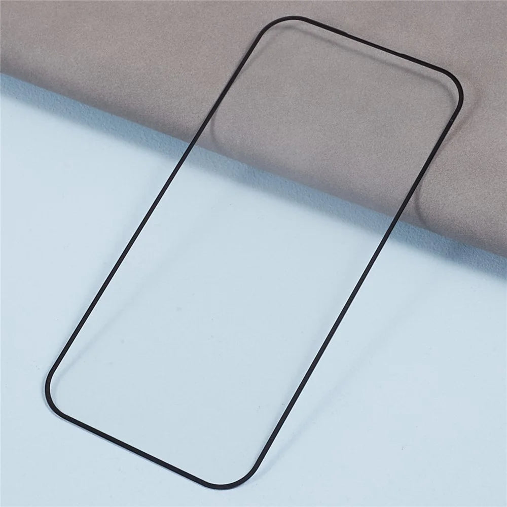 D Pro For iPhone 15 Silk Printing Screen Protector HD Tempered Glass 9H Hardness Film - 3