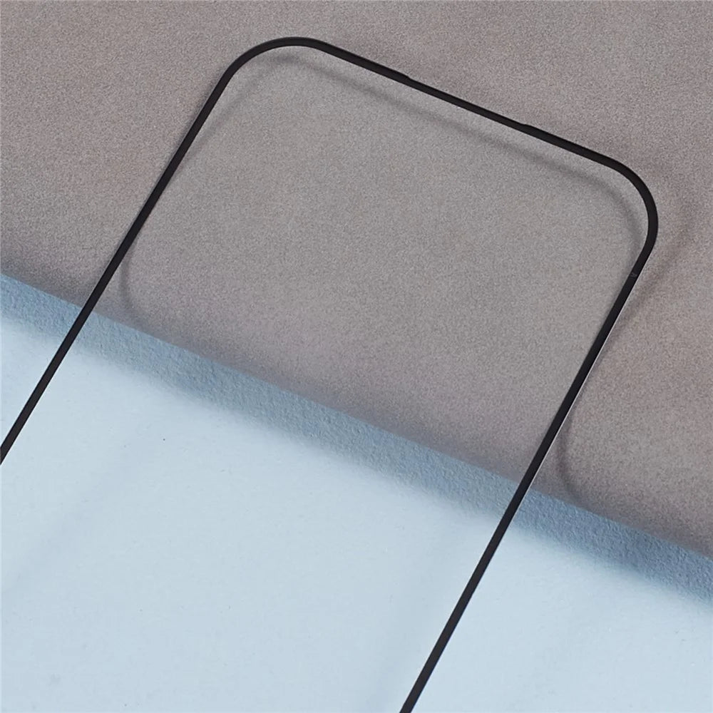 D Pro For iPhone 15 Silk Printing Screen Protector HD Tempered Glass 9H Hardness Film - 6