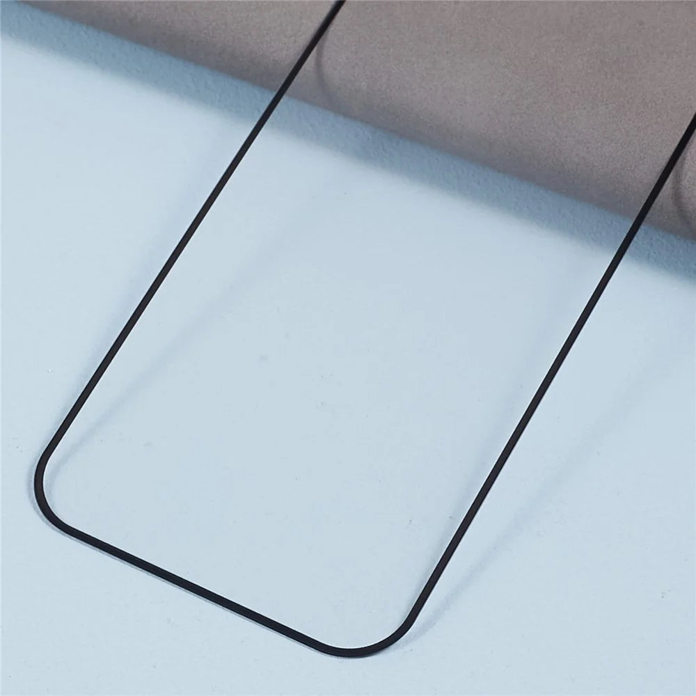 D Pro For iPhone 15 Silk Printing Screen Protector HD Tempered Glass 9H Hardness Film - 7