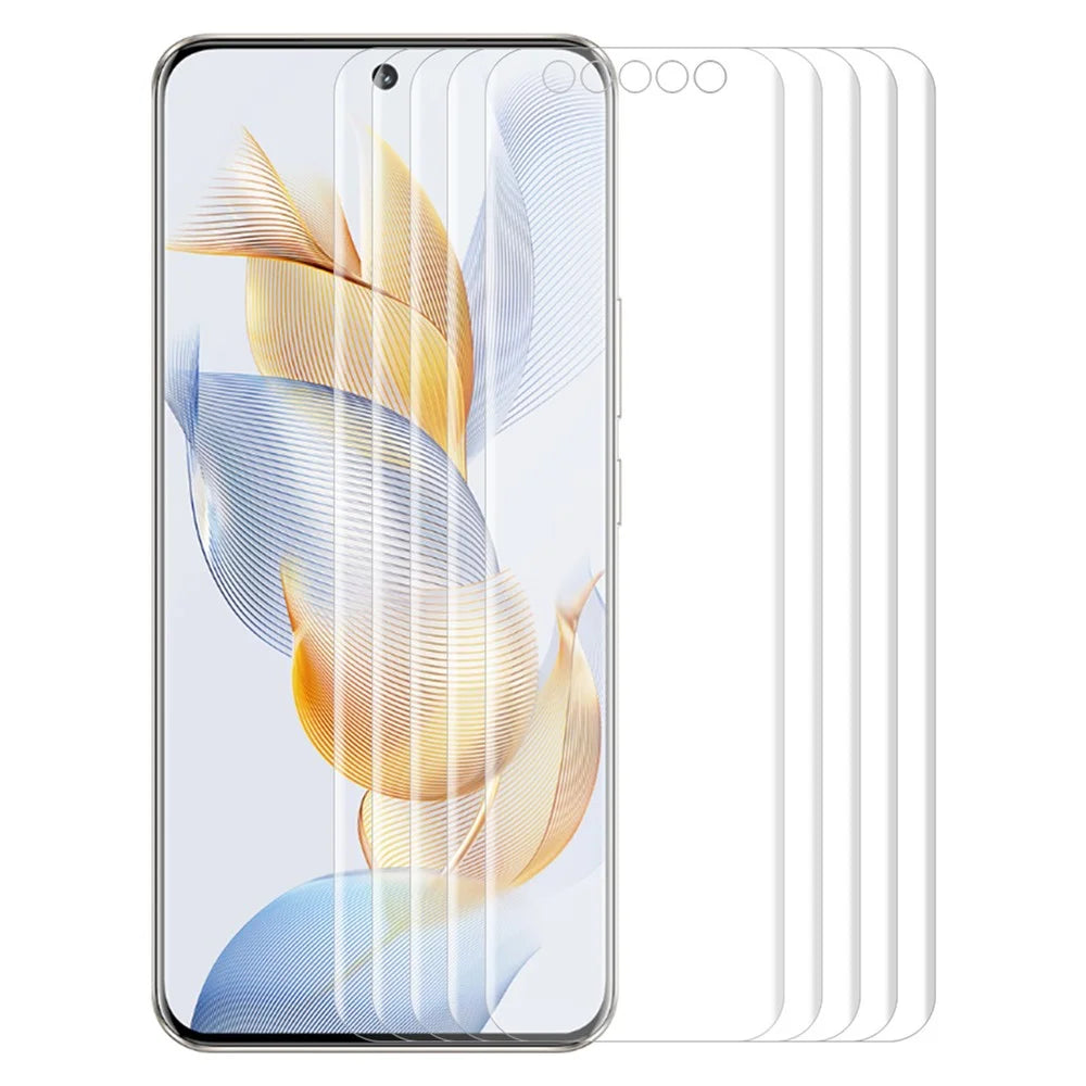 ENKAY HAT PRINCE 5Pcs  /  Pack For Honor 90 3D Curved Full Cover Screen Protector Hot Bending HD Clear PET Scratch-proof Film - 1