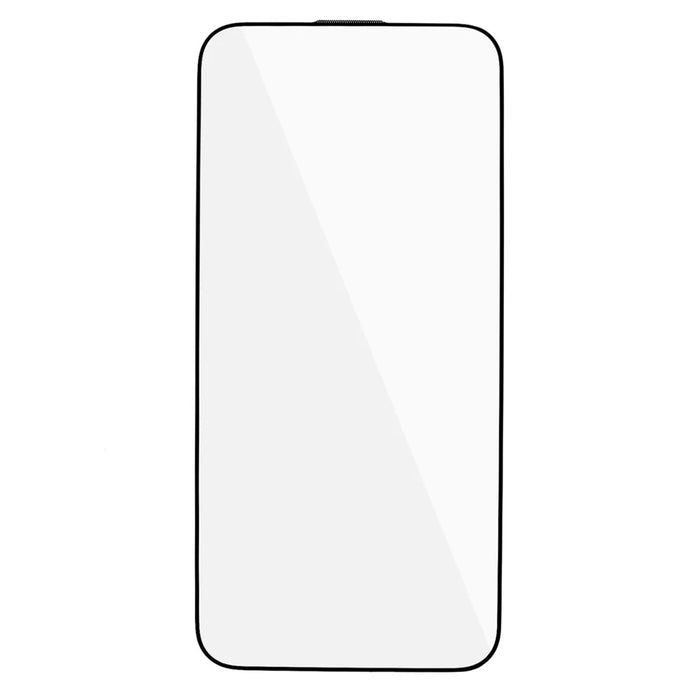 For iPhone 15 Pro Max Silk Printing Screen Protector Full Cover Thick Glue High Aluminum-silicon Glass Film with Dust-proof Net - 2