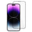 For iPhone 15 Full Coverage High Aluminum-silicon Glass Film Silk Printing Thick Glue Screen Protector with Anti-dust Net - 1