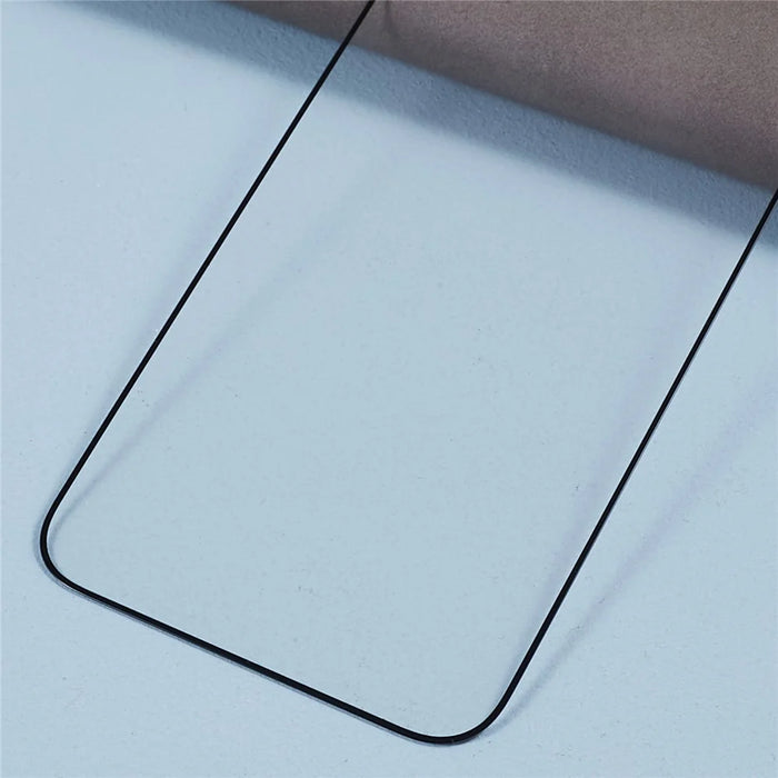 For iPhone 15 Full Coverage High Aluminum-silicon Glass Film Silk Printing Thick Glue Screen Protector with Anti-dust Net - 7
