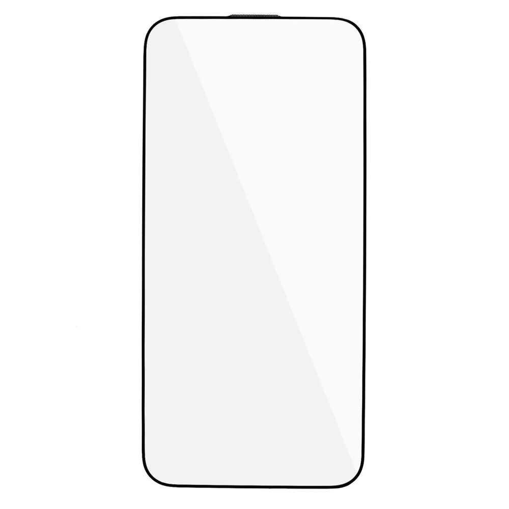 For iPhone 15 Plus Thick Glue Screen Protector Silk Printing High Aluminum-silicon Glass Full Cover Film with Anti-dust Net - 2
