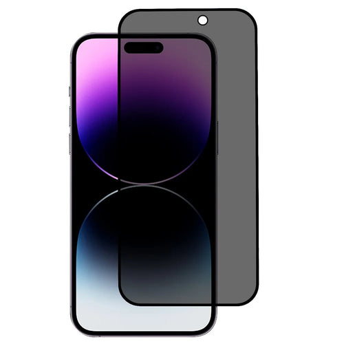 For iPhone 15 Pro Max Privacy 180-degree Screen Protector Anti-dust Full Coverage Matte Tempered Glass Film - 1