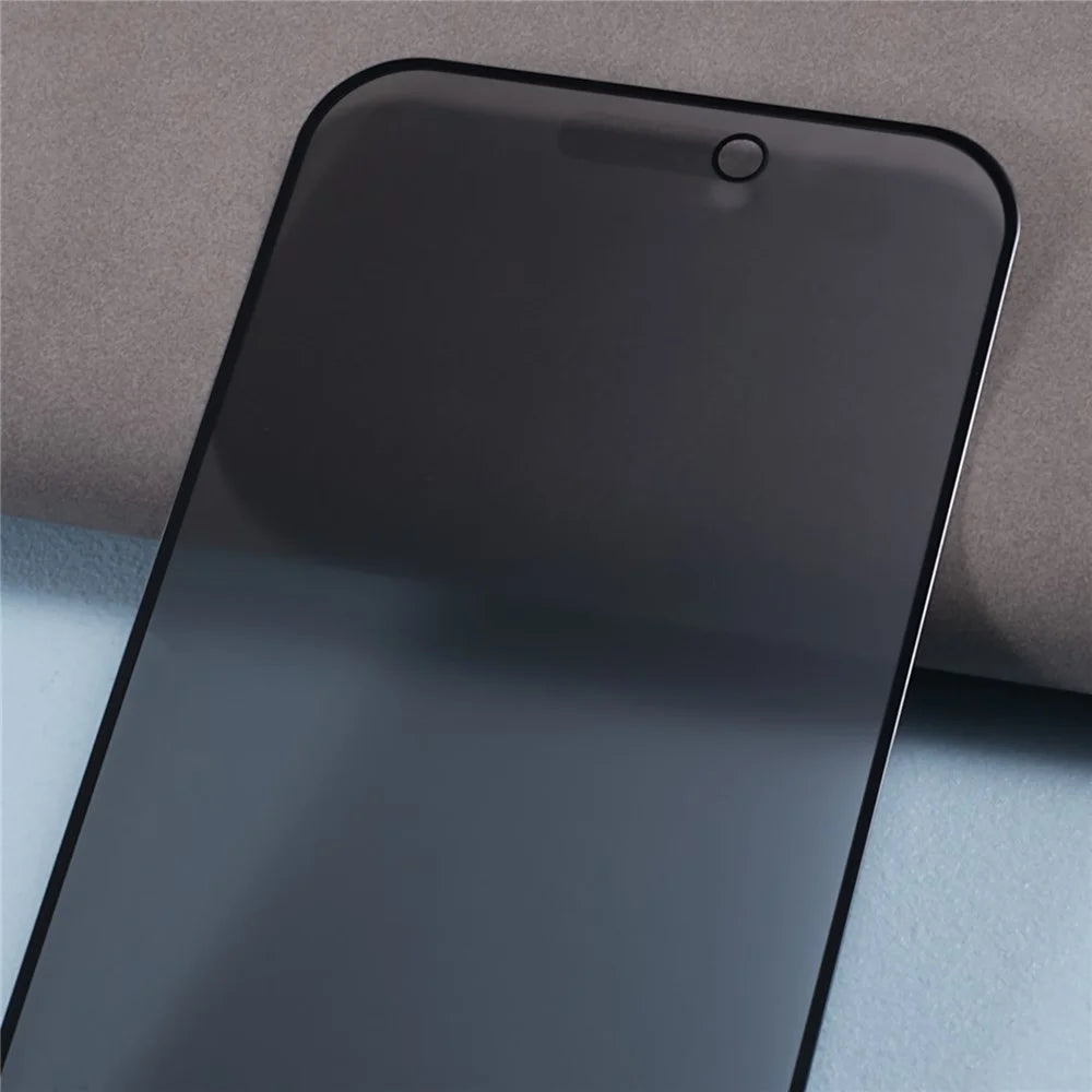 For iPhone 15 Pro Max Privacy 180-degree Screen Protector Anti-dust Full Coverage Matte Tempered Glass Film - 4