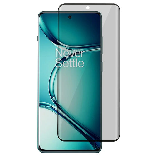 For OnePlus Ace 2 Pro 5G Full Cover 180-degree Anti-spy Screen Protector Silk Printing Black Edge Tempered Glass Film - 1