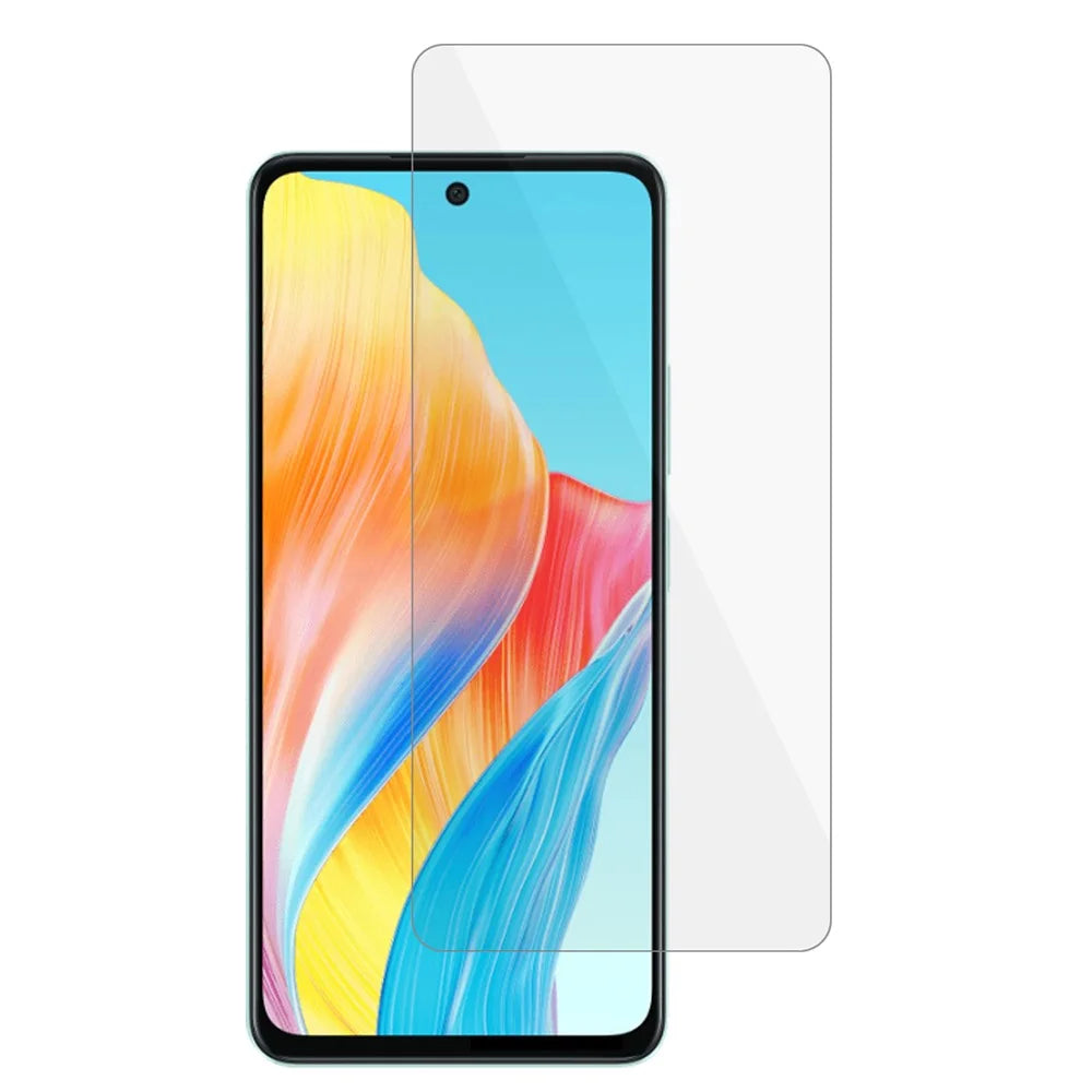 For Oppo A58 4G Anti-explosion Phone Screen Protector Ultra-thin 0.3mm Arc Edge Clear Tempered Glass Film - 1