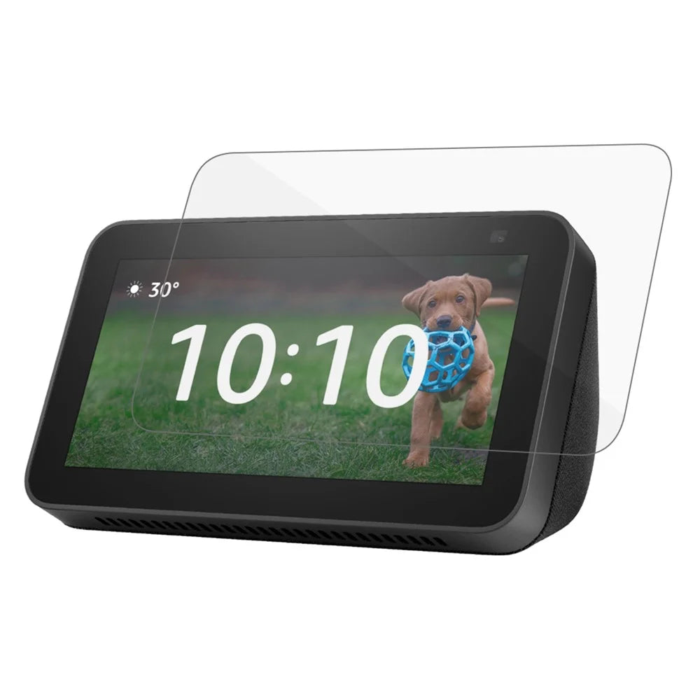 For Amazon Echo Show 5 (3rd Gen) Screen Protector 0.3mm Arc Edge HD Clear Anti-Scratch Tempered Glass Film - 1