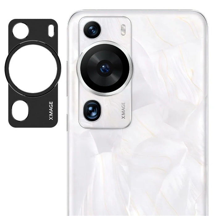 IMAK For Huawei P60 Pro Phone Camera Lens Protector Rear Lens Metal Bezel Back Cover - 1