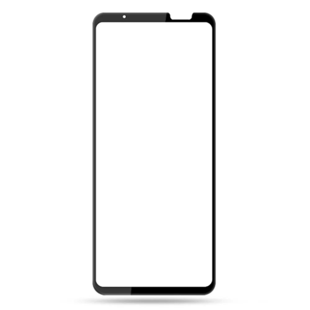 AMORUS 2Pcs Screen Protector for Asus ROG Phone 7 5G , Full Glue Tempered Glass Silk Printing HD Clear Film - Black - 2