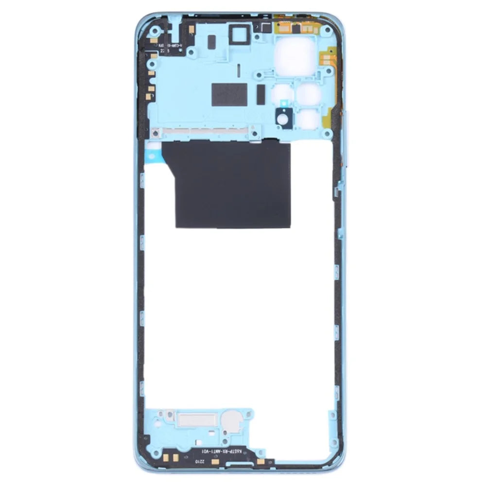 For Xiaomi Redmi Note 11 Pro 4G (MediaTek) 2201116TG 2201116TI OEM Middle Housing Plate Frame Part (without Logo) - Baby Blue - 2