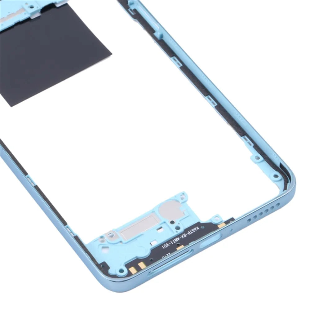 For Xiaomi Redmi Note 11 Pro 4G (MediaTek) 2201116TG 2201116TI OEM Middle Housing Plate Frame Part (without Logo) - Baby Blue - 4