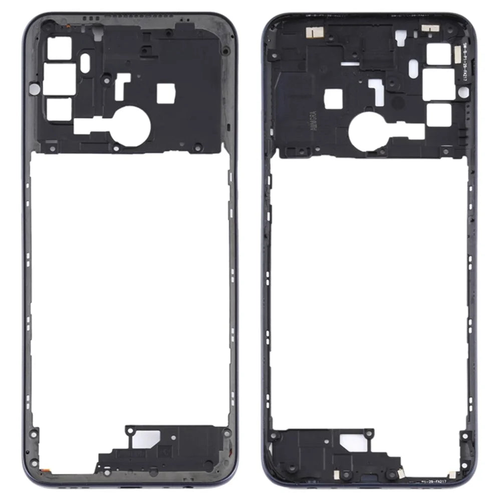 For Oppo A53 (2020) / A53s 4G / A32 (2020) / A33 (2020) OEM Middle Housing Plate Frame Replacement Part (without Logo) - Black - 1