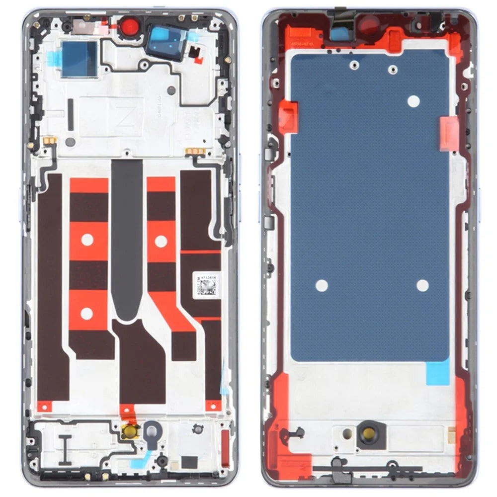 For Oppo Reno8 T 5G Phone Middle Plate Frame Repair Part (A-Side) (without Logo) - Blue - 1