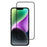 For iPhone 15 Plus Silk Print Full Coverage Tempered Glass Film Full Glue 9D Anti-scratch Screen Protector - 1