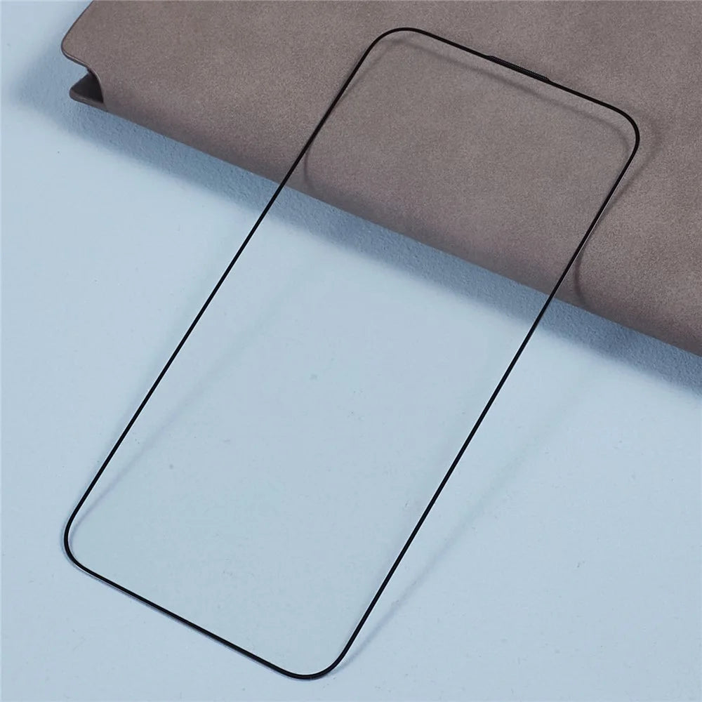 For iPhone 15 Plus Silk Printing Anti-scratch Full Screen Protector Full Glue Tempered Glass Film with Dust-proof Net - 4