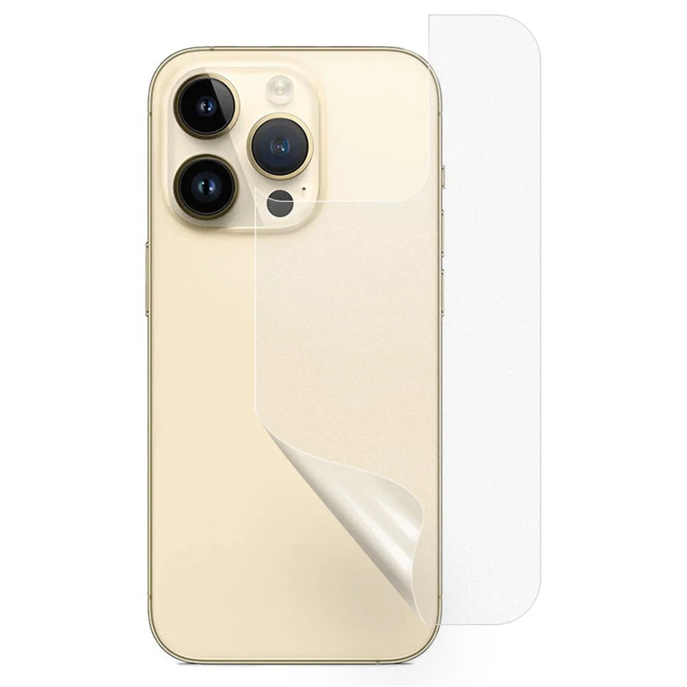 For iPhone 15 Pro Matte Phone Back Protector Film Anti-scratch Soft PET Cellphone Back Cover - 1