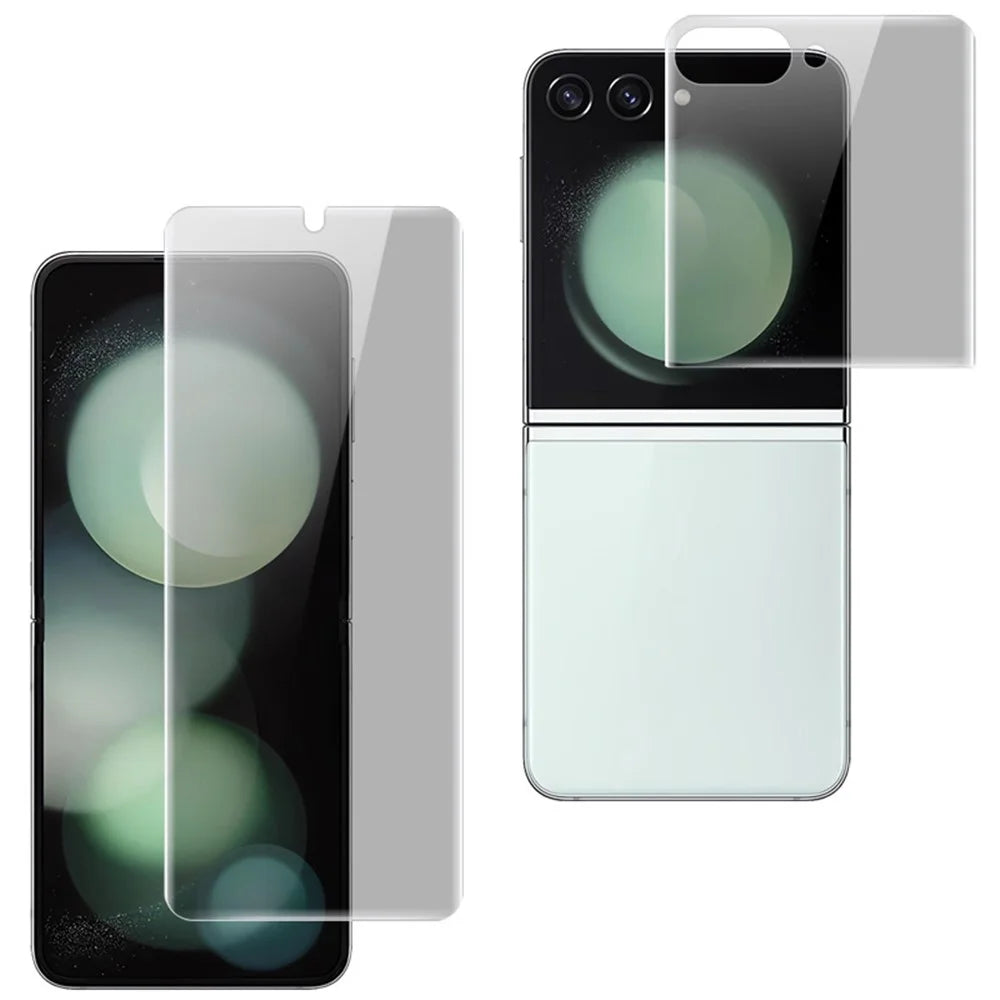 IMAK Anti-spy Hydrogel Film III For Samsung Galaxy Z Flip5 5G Front + Rear Small Screen Protector TPU Film - 1