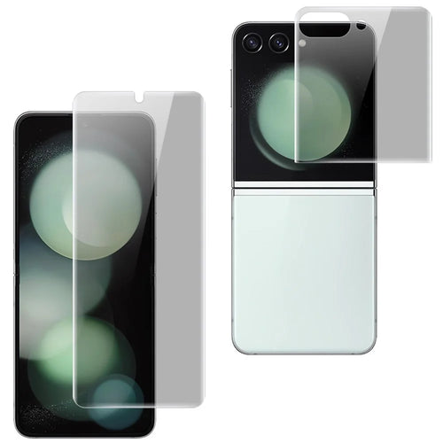 IMAK Anti-spy Hydrogel Film III For Samsung Galaxy Z Flip5 5G Front + Rear Small Screen Protector TPU Film - 1