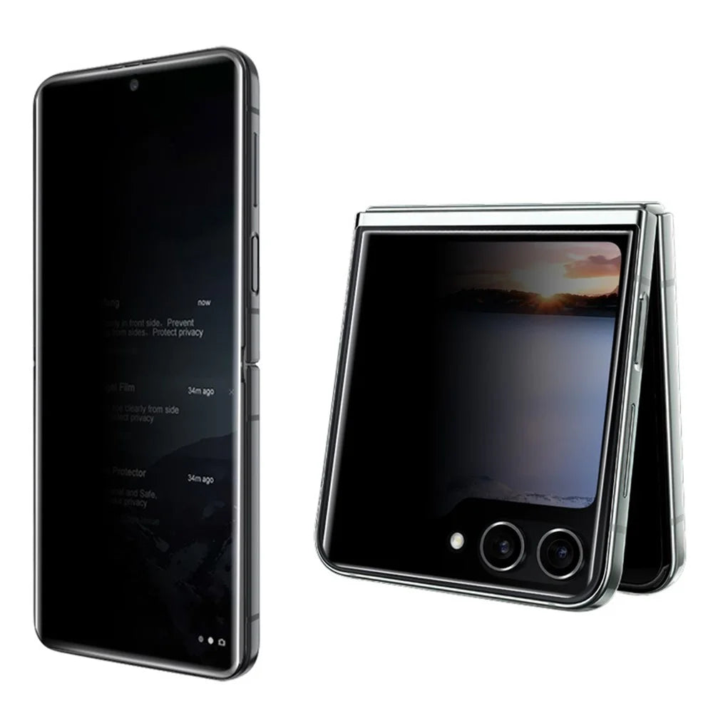 IMAK Anti-spy Hydrogel Film III For Samsung Galaxy Z Flip5 5G Front + Rear Small Screen Protector TPU Film - 3