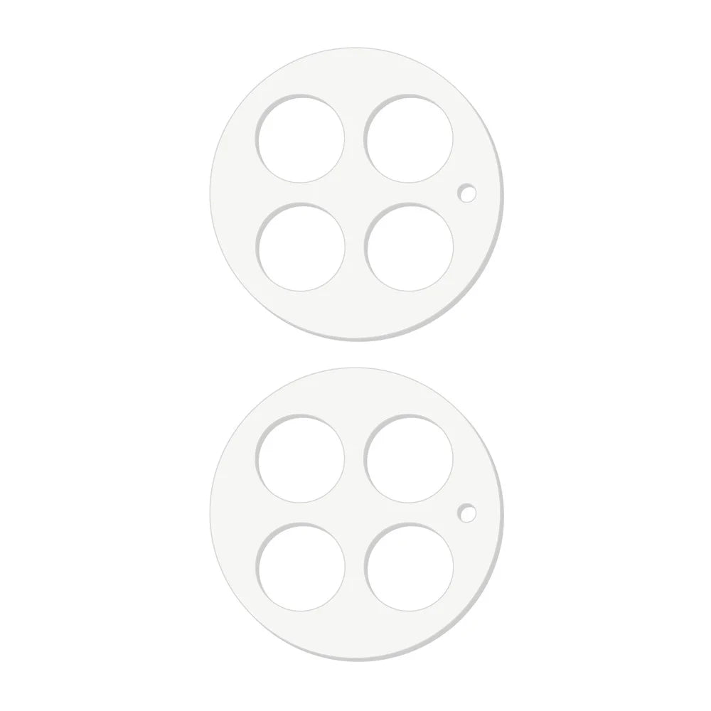 2Pcs For OnePlus Ace 2 Pro 5G Scratch Proof Camera Lens Protector 3D Arc Edge Tempered Glass Lens Film - 2