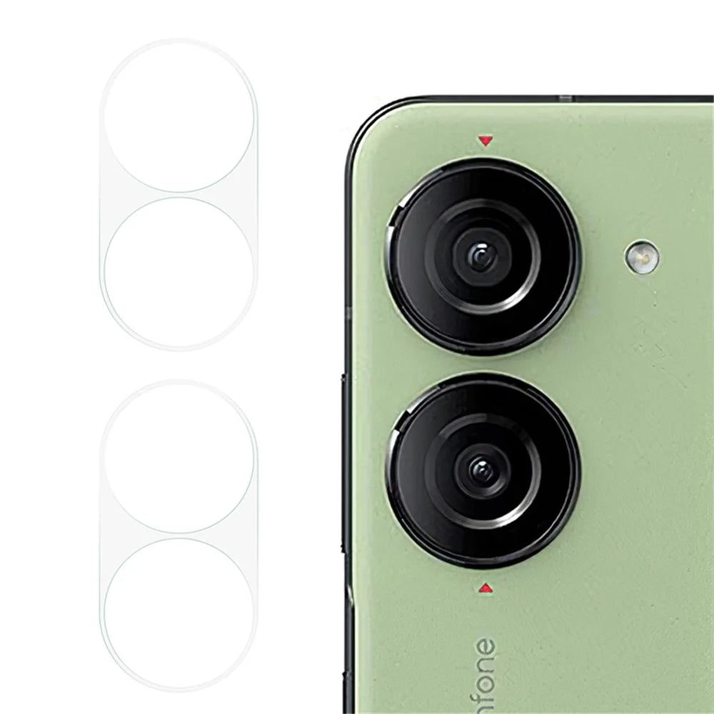 2Pcs For Asus Zenfone 10 5G High Definition Camera Lens Protector 3D Arc Edge Tempered Glass Lens Film - 1
