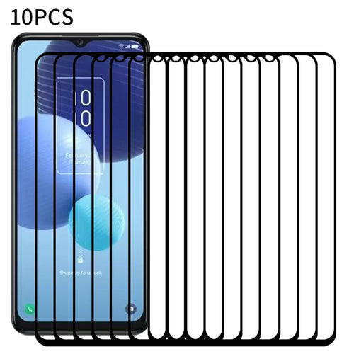 RURIHAI 10Pcs For TCL 40 SE Phone Screen Protector 2.5D 0.26mm High Aluminum-silicon Glass Secondary Hardening Film - 1