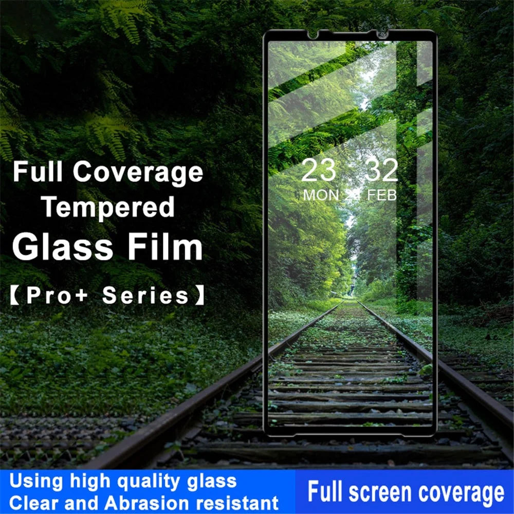 IMAK Pro+ Series For Sony Xperia 5 V Phone Full Screen Protector Super Clear Tempered Glass Film - 5