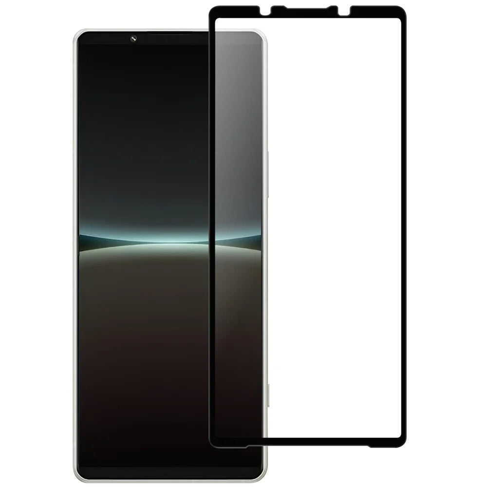 For Sony Xperia 5 V AGC Tempered Glass with Black Edge Full Glue Full Coverage Screen Protector - 1