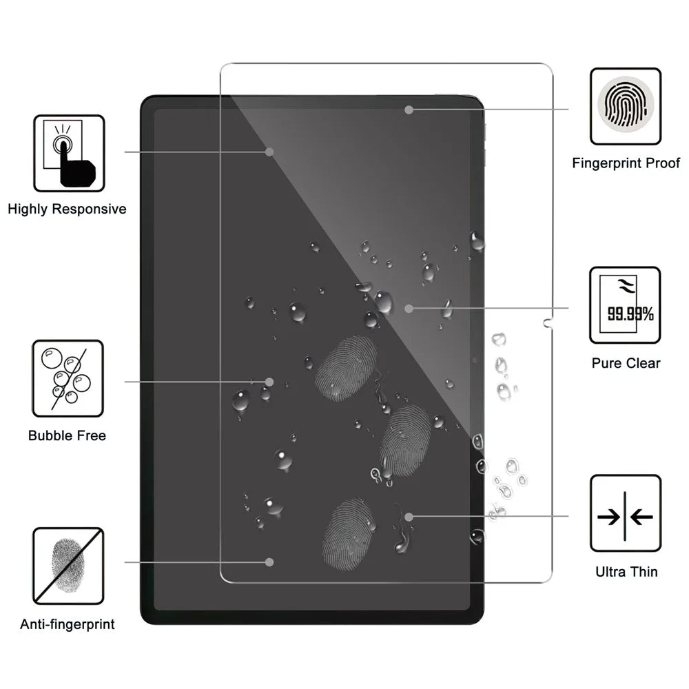 For Lenovo Xiaoxin Pad Pro 12.7 (2025) / Tab P12 2.5D Straight Edge Tablet Screen Protector Ultra Clear Tempered Glass Film - 2