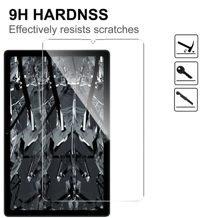 For Samsung Galaxy Tab A11 / A9 Tempered Glass Film Anti-Scratch Arc Edge Clear Full Screen Protector - 3