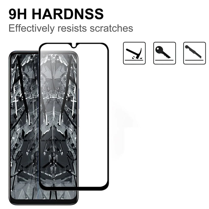 For TCL 40 SE AGC Tempered Glass with Black Edge Full Glue Full Coverage Screen Protector - 3