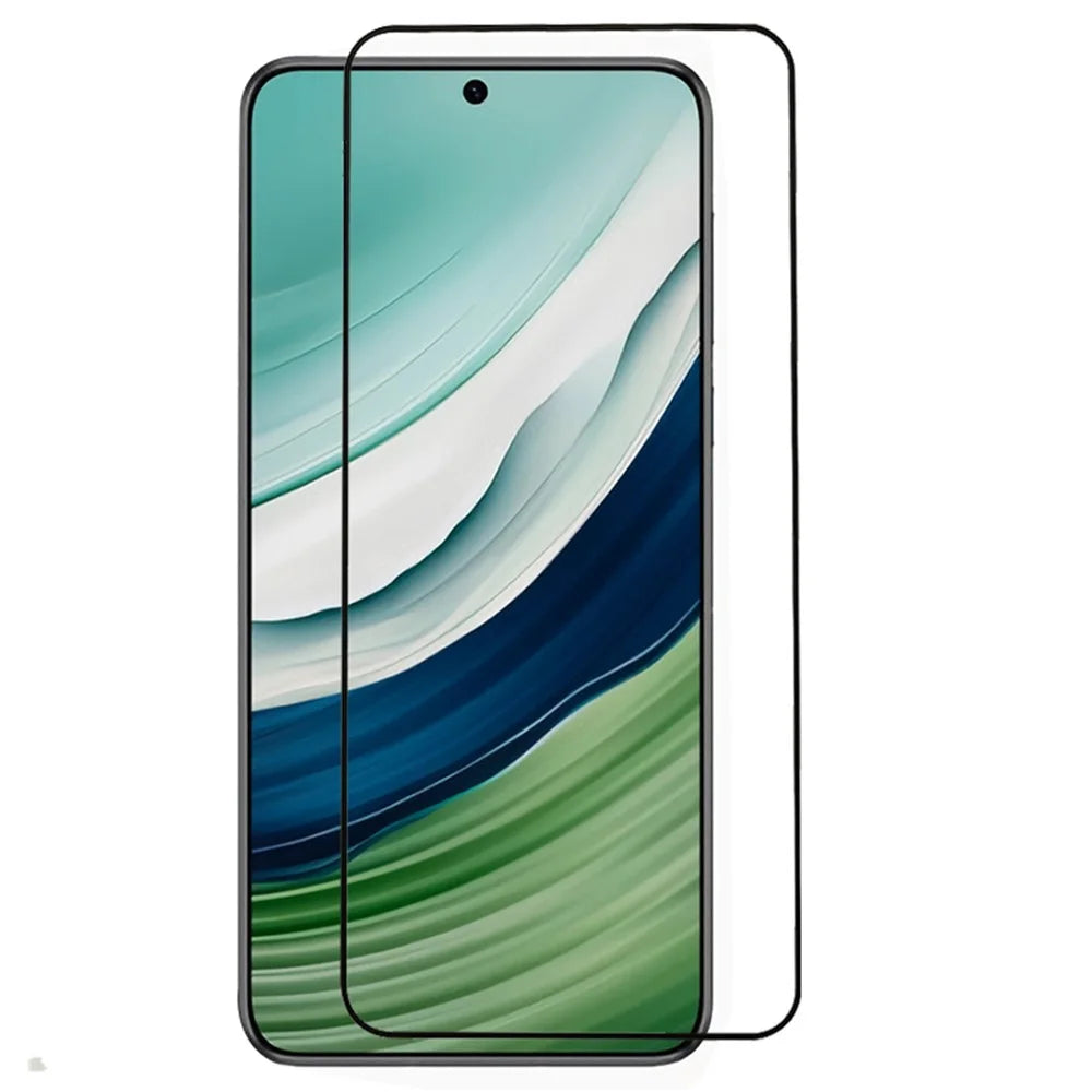 For Huawei Mate 60 Silk Printing Phone Full Screen Protector Full Glue Black Edge Tempered Glass Film - 1