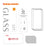 ENKAY HAT PRINCE 2PCS for Huawei Mate 60 Pro+ / Mate 60 Pro 3D Curved Tempered Glass Hot Bending Side Glue Screen Protector Support Fingerprint Unlock - 7