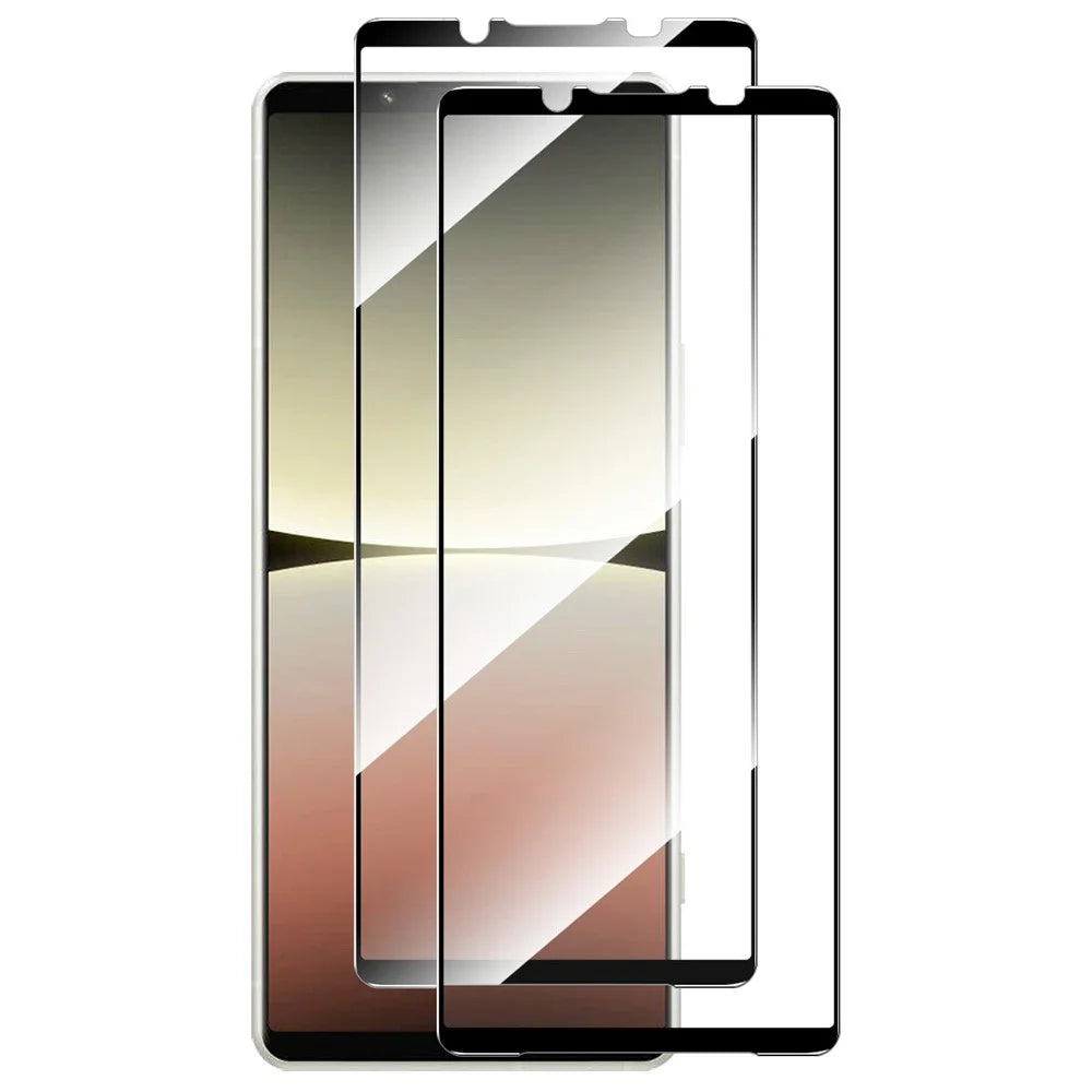 ENKAY HAT PRINCE 2Pcs 0.26mm Silk Print Screen Protector for Sony Xperia 5 V , 2.5D High Aluminium-silicon Glass Film - 1