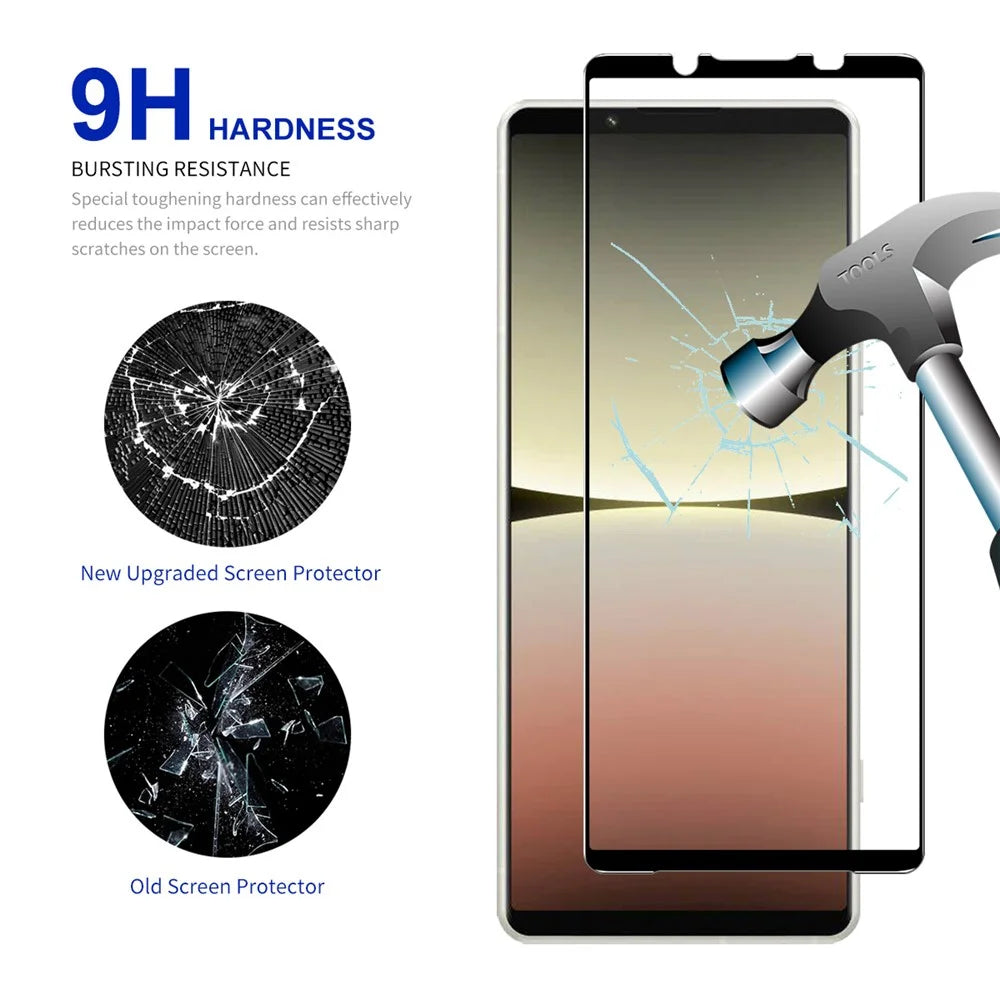 ENKAY HAT PRINCE 2Pcs 0.26mm Silk Print Screen Protector for Sony Xperia 5 V , 2.5D High Aluminium-silicon Glass Film - 3
