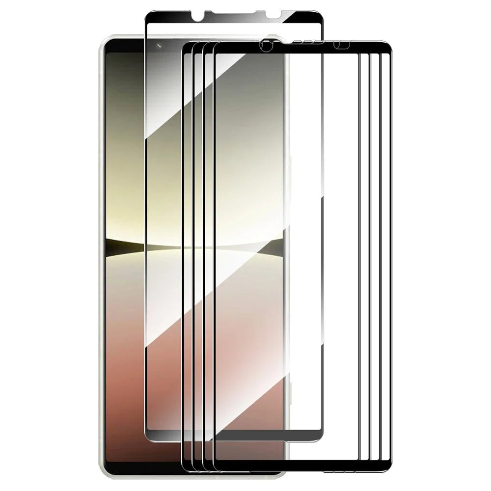 ENKAY HAT PRINCE 5Pcs for Sony Xperia 5 V Silk Print Screen Protector 9H High Aluminium-silicon Glass 2.5D Film - 1