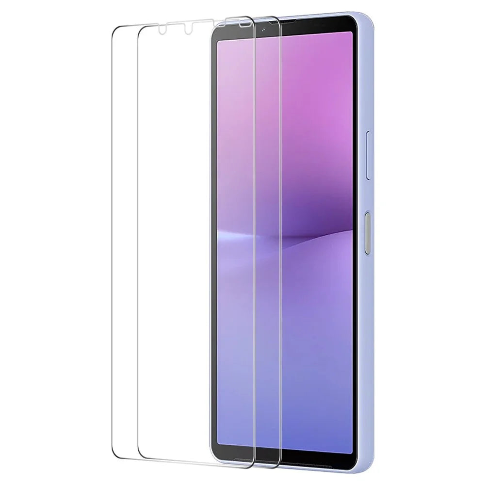 ENKAY HAT PRINCE 2Pcs 2.5D Arc Edge Screen Protector for Sony Xperia 10 V High Aluminium-silicon Glass Film - 1
