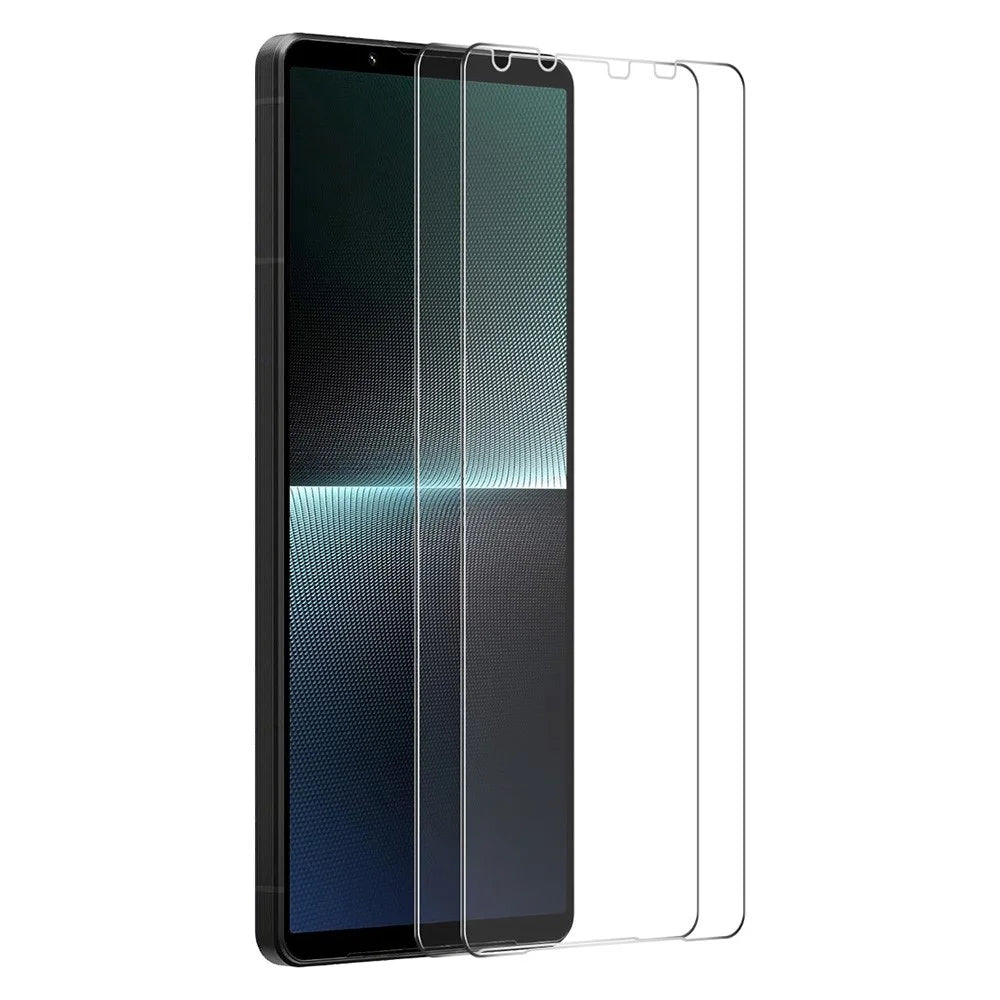 ENKAY HAT PRINCE 2Pcs 2.5D Arc Edge 0.26mm Screen Protector for Sony Xperia 1 V High Aluminium-silicon Glass Film - 1