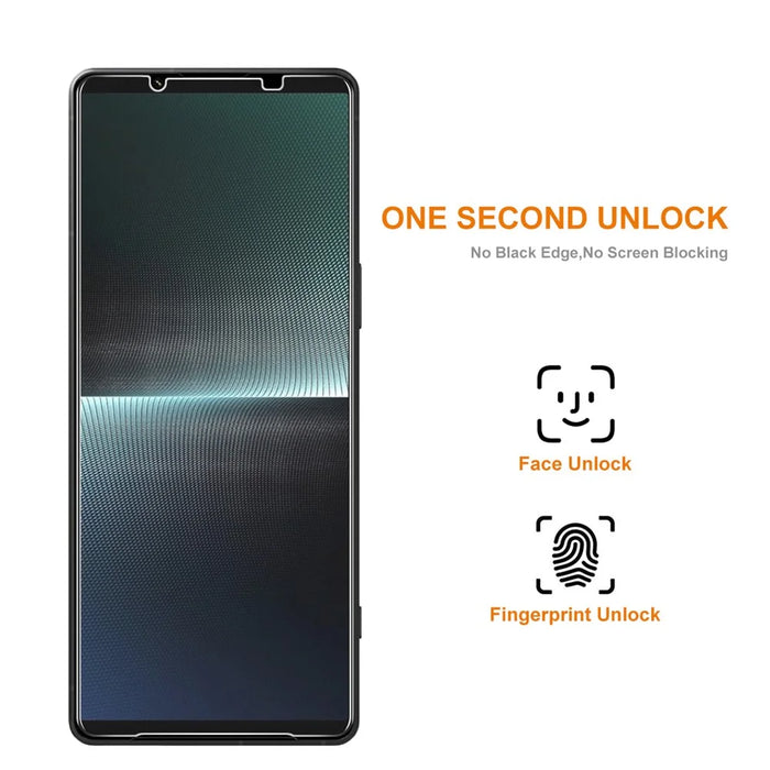 ENKAY HAT PRINCE 5Pcs 0.26mm 9H 2.5D Screen Protector for Sony Xperia 1 V High Aluminium-silicon Glass HD Film - 3