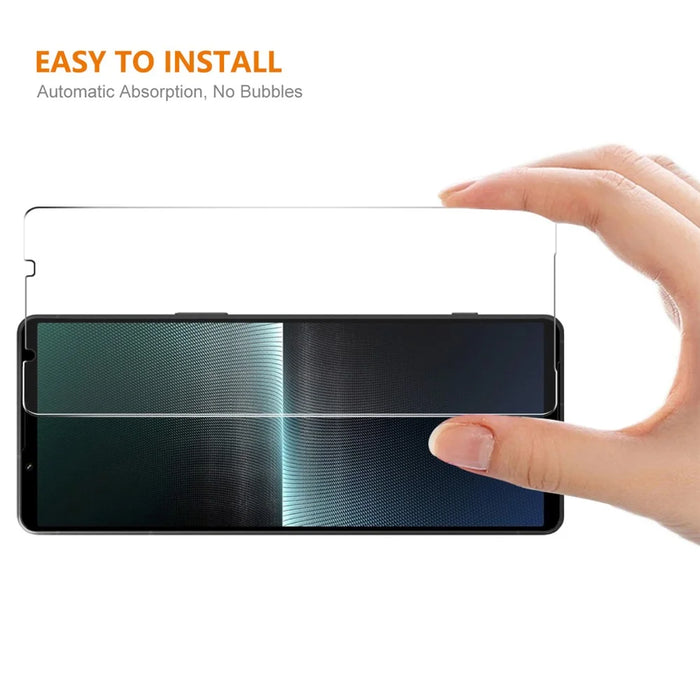 ENKAY HAT PRINCE 5Pcs 0.26mm 9H 2.5D Screen Protector for Sony Xperia 1 V High Aluminium-silicon Glass HD Film - 4