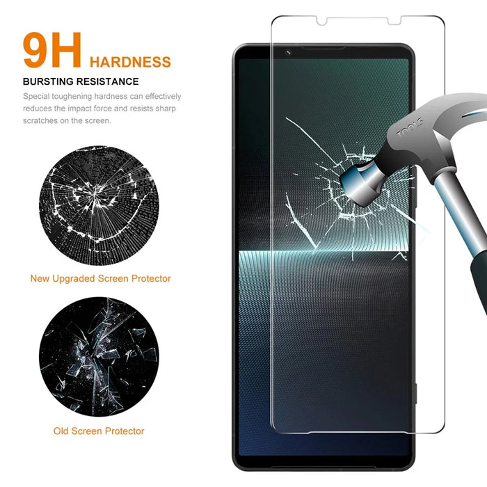 ENKAY HAT PRINCE 10Pcs for Sony Xperia 1 V Screen Protector 0.26mm 2.5D High Aluminium-silicon Glass Anti-scratch Film - 2