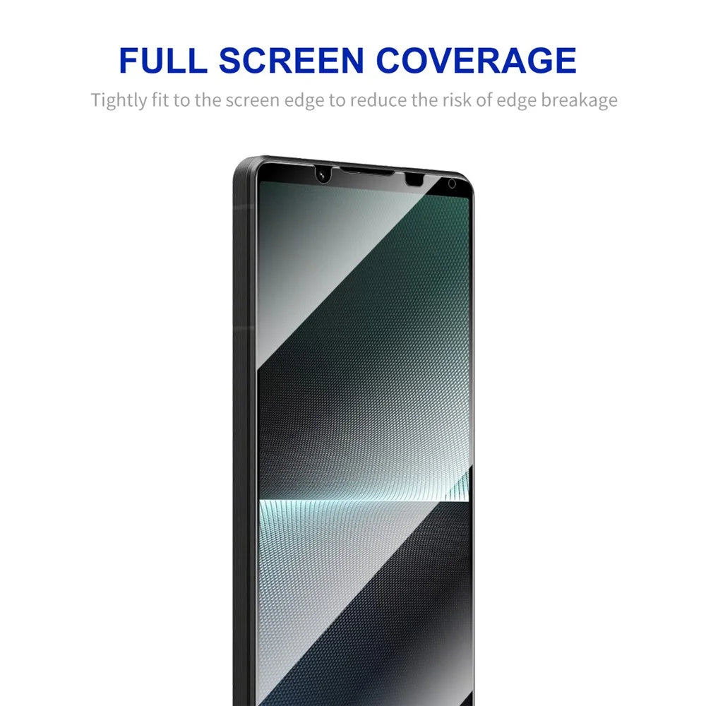 ENKAY HAT PRINCE 9H 2.5D Screen Protector for Sony Xperia 1 V Silk Print High Aluminium-silicon Glass Screen Film - 2