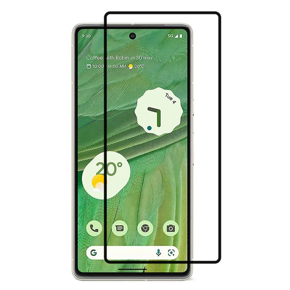 Screen Protector for Google Pixel 8 , Full Cover Black Edge Silk Printing Dispensing Glue HD Clear Tempered Glass Film - 1