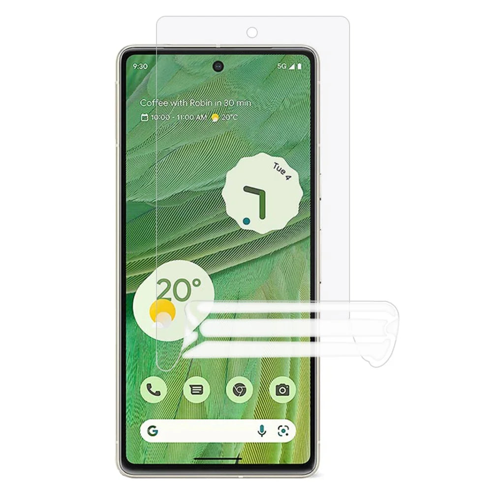 For Google Pixel 8 Scratch Resistant Soft PET Phone Screen Protector Ultra Clear Screen Hydrogel Film - 1