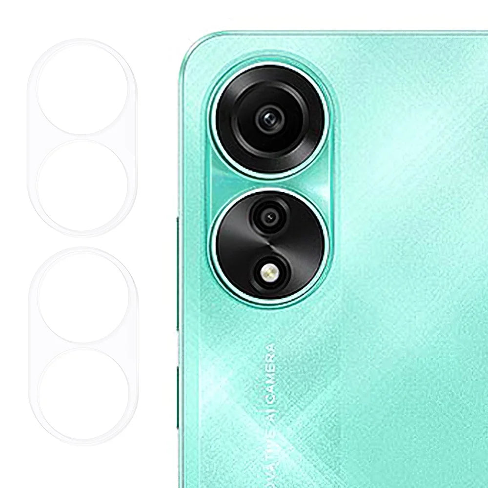 2Pcs For Oppo A78 4G Camera Lens Protector 3D Arc Edge HD Tempered Glass Lens Film - 1