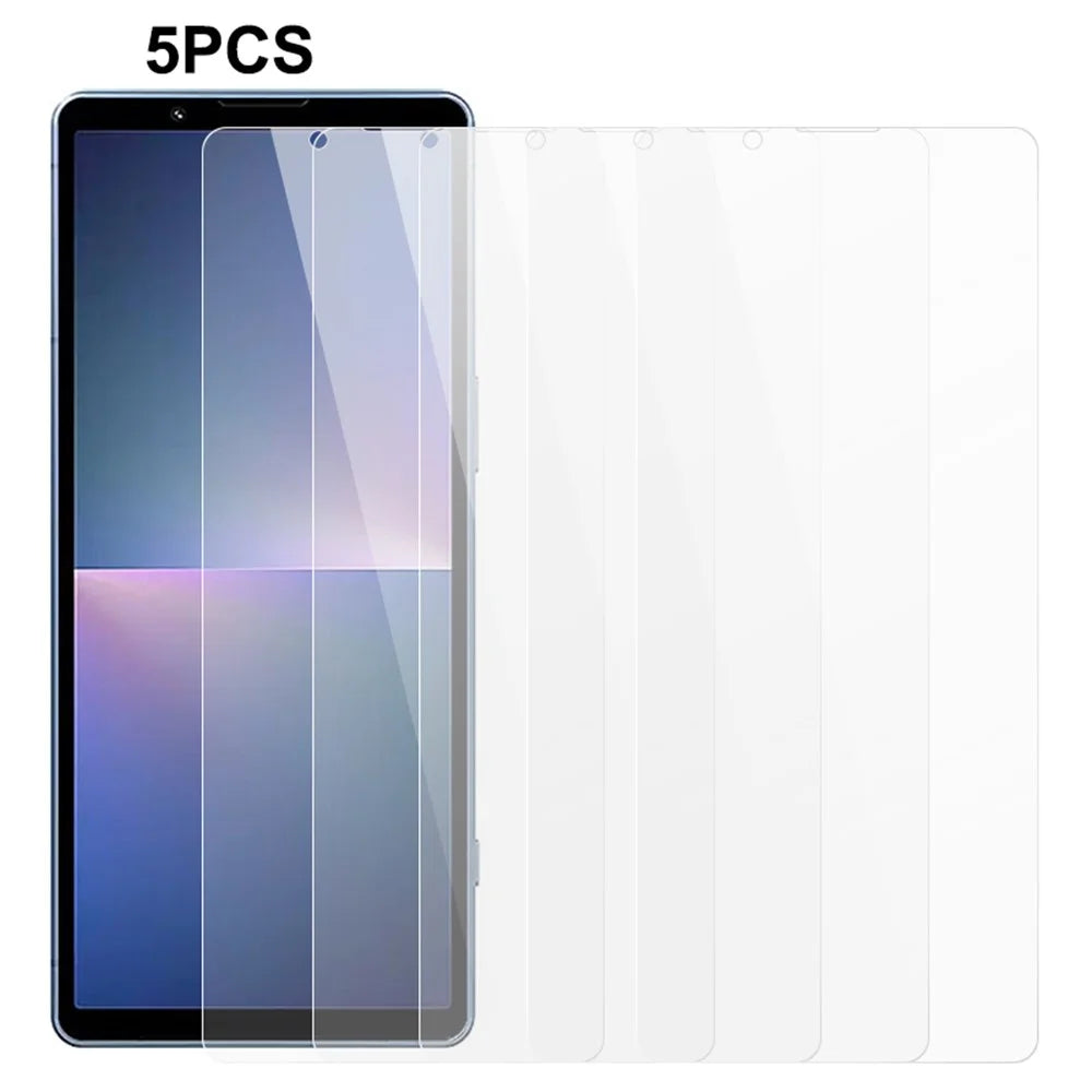 5Pcs For Sony Xperia 5 V 0.3mm 2.5D Anti-explosion Film Clear Tempered Glass Phone Screen Protector - 1